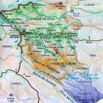 Click para ampliar. Pulsa en el nombre para ver la ficha. Pelayo 1 Situación de Cangas de Onís